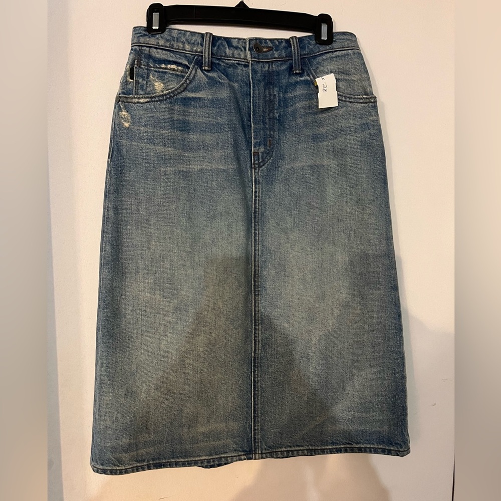 Vintage Helmut Lang A-Line Jean Skirt 26